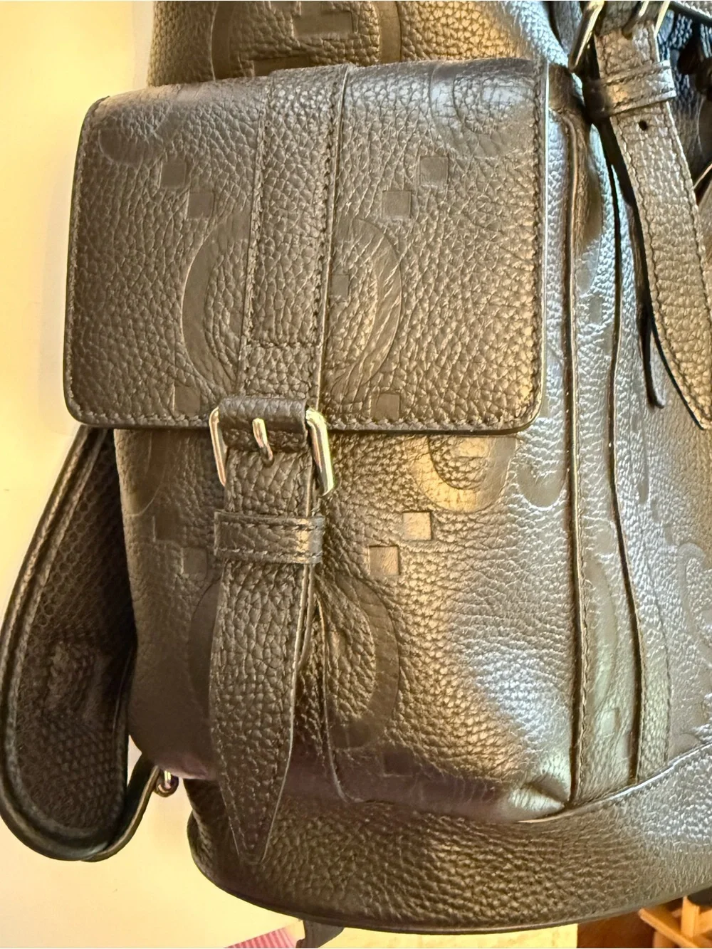 Gucci Jumbo GG Leather Travel Backpack